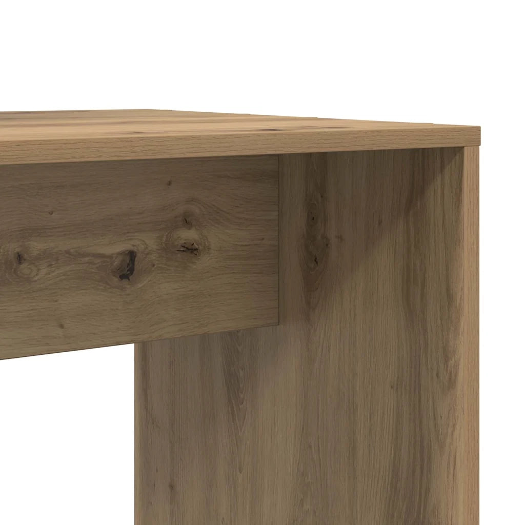 vidaXL Scrivania rovere artigianale 138.5 x 55 x 143 cm