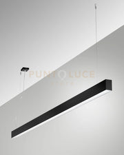 MILLET SOSPENSIONE NERA  3000K 3380LM 23W PRISMATIC DIMMERABILE DALI IP40 100CM