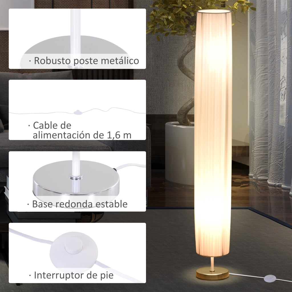 Lampada da Terra Moderna per Soggiorno Camera da Letto ¨C zephmum ¨C 120 cm Bianco