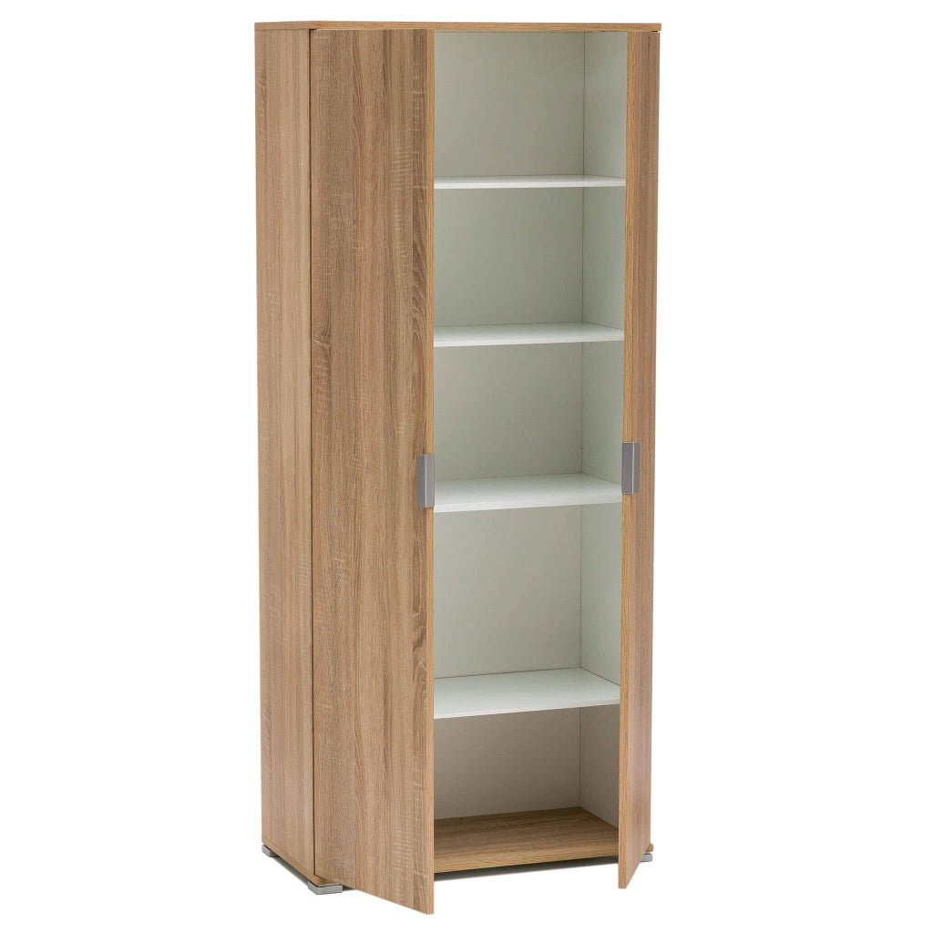 ARMADIO CON 2 ANTE NATURALE 75 X 38 X H174 CM