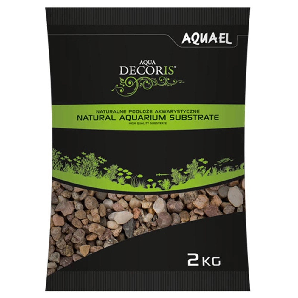 Aquael Natural Multicolored Gravel 5-10mm - Ghiaietto Colorato Formato: 2 KG