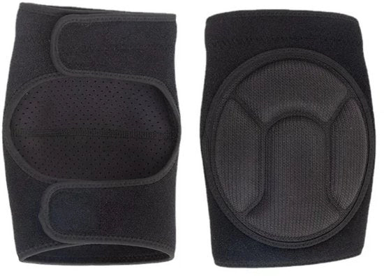 Knee Pads per Sport SBR - Protezione per Ginocchia Elastica per Giocatori di Pallavolo - Nero, L