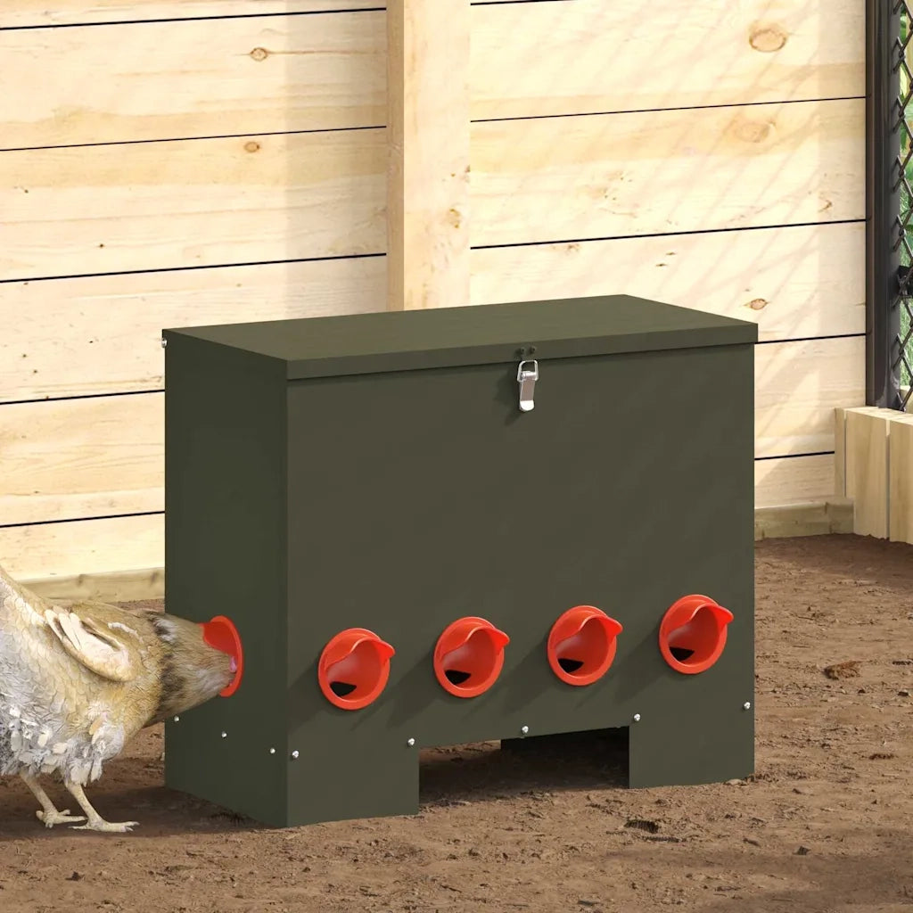 Feeder per pollo Verde oliva 60,5 x 29 x 51 cm CFW2396778