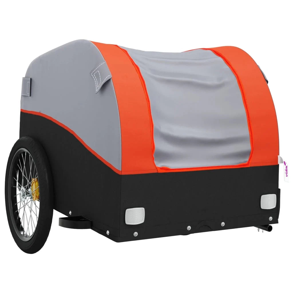 Rimorchio per trasporto biciclette capacità 45 kg ferro arancione 02_0044163