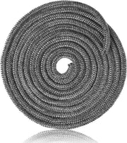 Giro a doppia corda in fibra ottica per serrande e tubi di camino - Nastro di sigillatura termoresistente - Corda di sigillatura per forni e camini - 10 mm x 3 m - Materiale duraturo