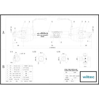 Albero cardanico T4 Giunto cardanico 1000-1100mm 460Nm 540rpm Cardano 40kW (55CV) 2x 1 3/8" 6 denti