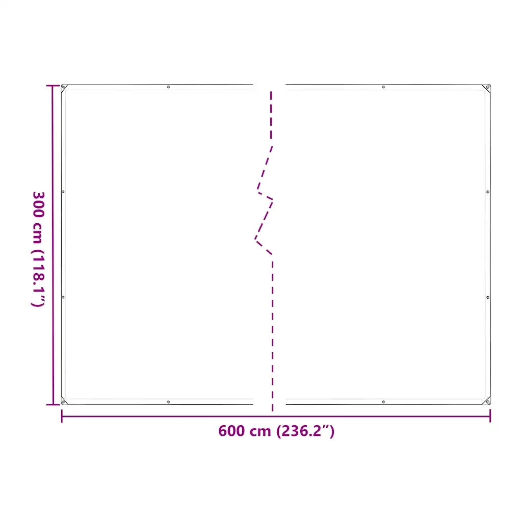 Copertura per Piante con Occhielli 3x6 m in Polietilene CFW6198965