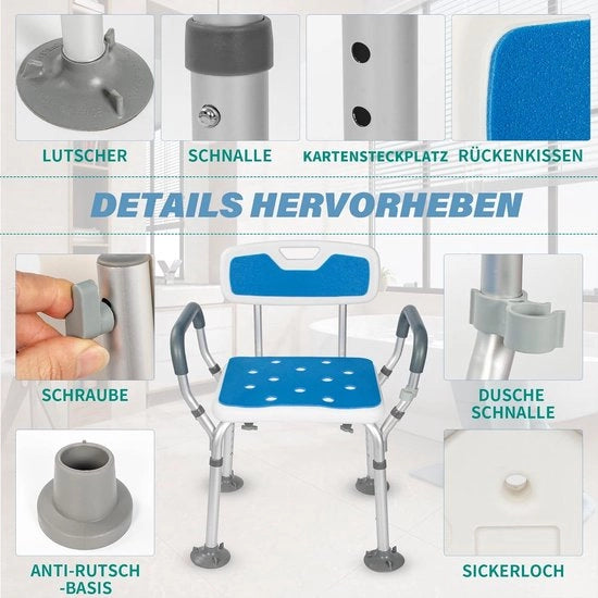Sedile doccia / Sedile doccia antiscivolo con supporto anti-slip
