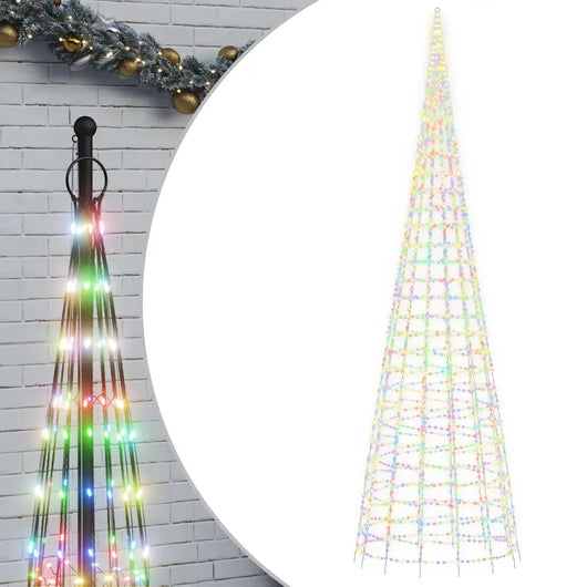 Albero di Natale a LED 3000 LED Colorati 800 cm 358122