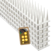 Punte anti-piccioni KADAX, 51 cm, in plastica densa e resistente, 6 pezzi