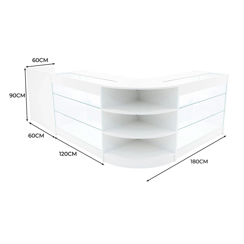 Set Banconi LED Astro Bianco K1200 LM60 TB60 Vetrina Negozio con Chiavi