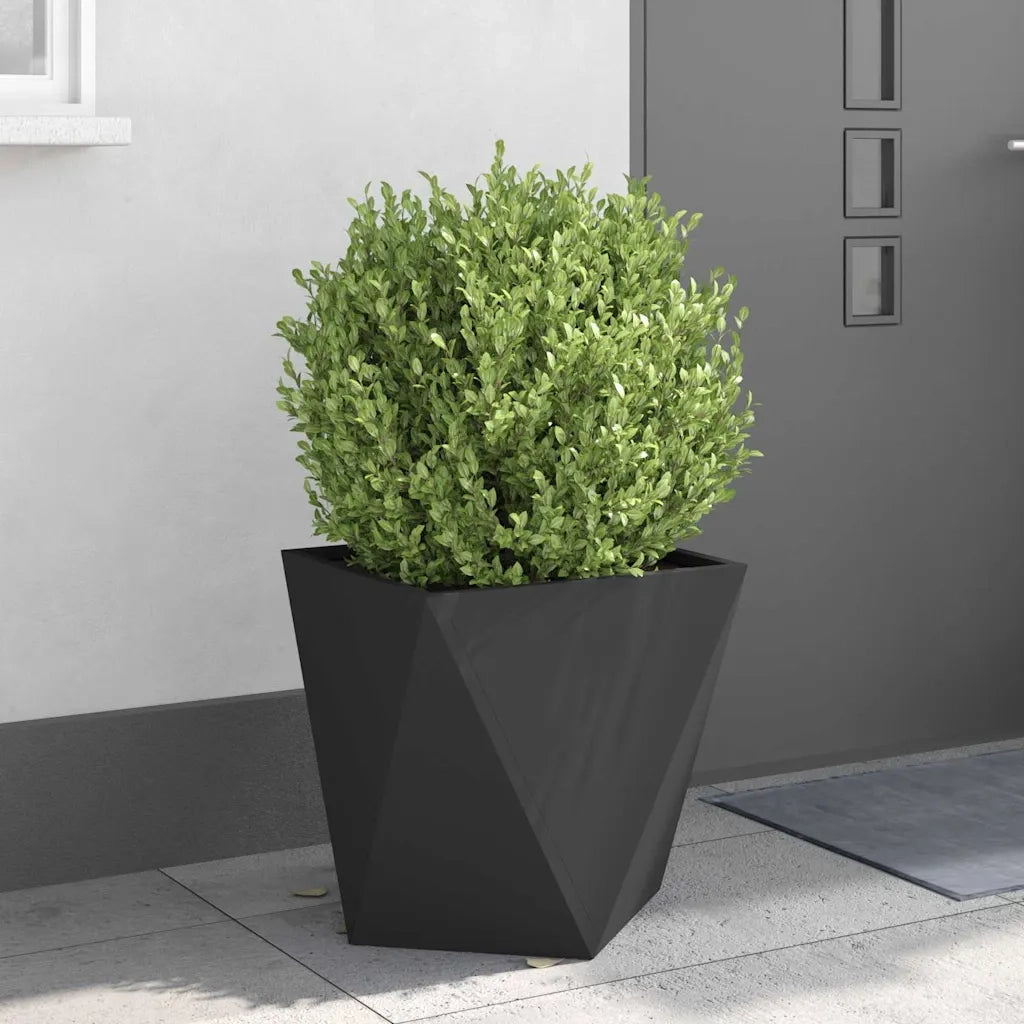 Fioriera | Cassetta per fiori | Vaso Nero 50 x 50 x 50 cm Acciaio