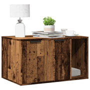 vidaXL Recinto Lettiera Gatti Legno Vecchio 80x50x45 cm in Truciolato