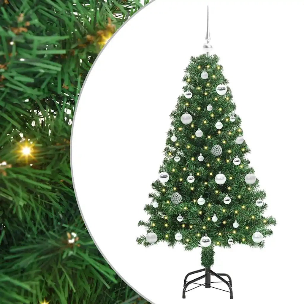 Albero di Natale | Decorazioni natalizie artificiale con 150 LED Verde 150 cm