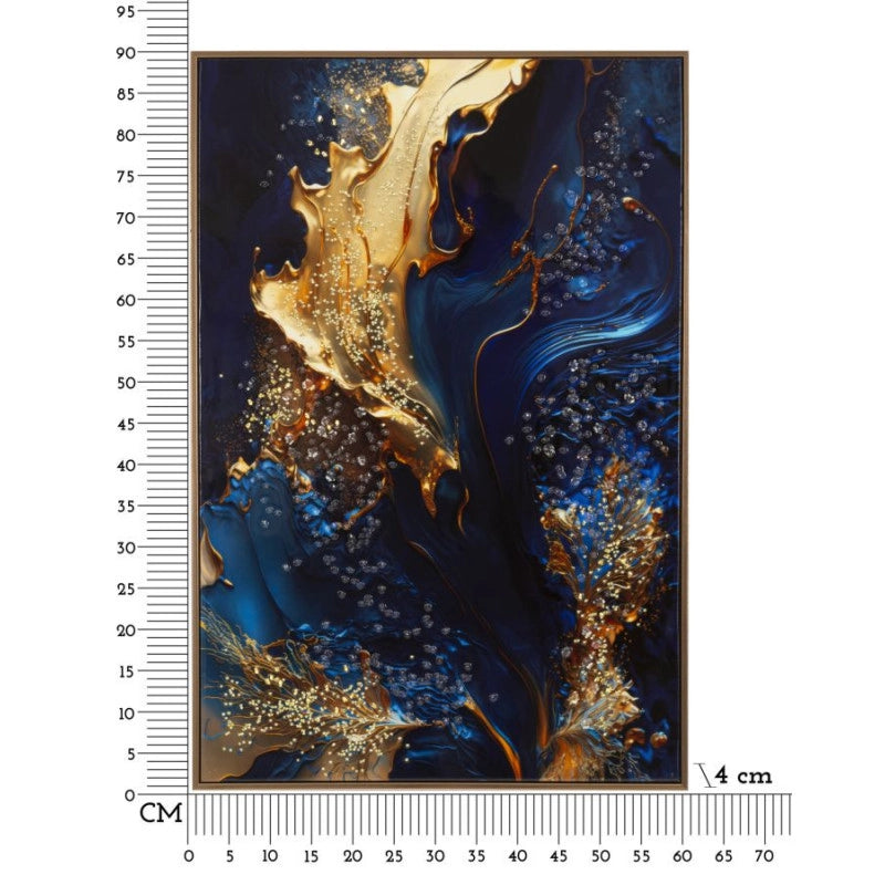 Stampa Su Tela Laccata Con Cornice Andromeda -a- cm 60x4x90