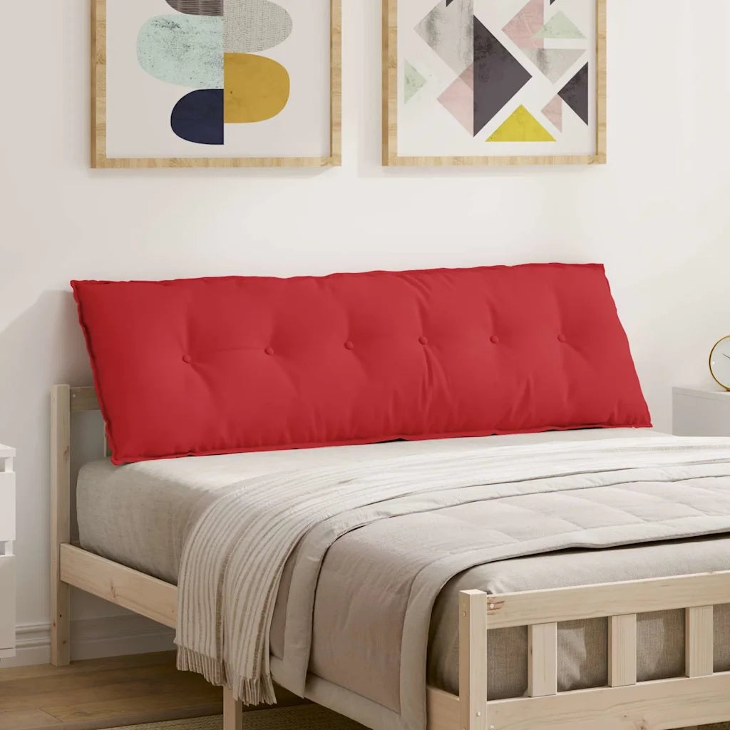 Cuscino per Schiena Rosso 160 x 19 x 50 cm Tessuto 42014885
