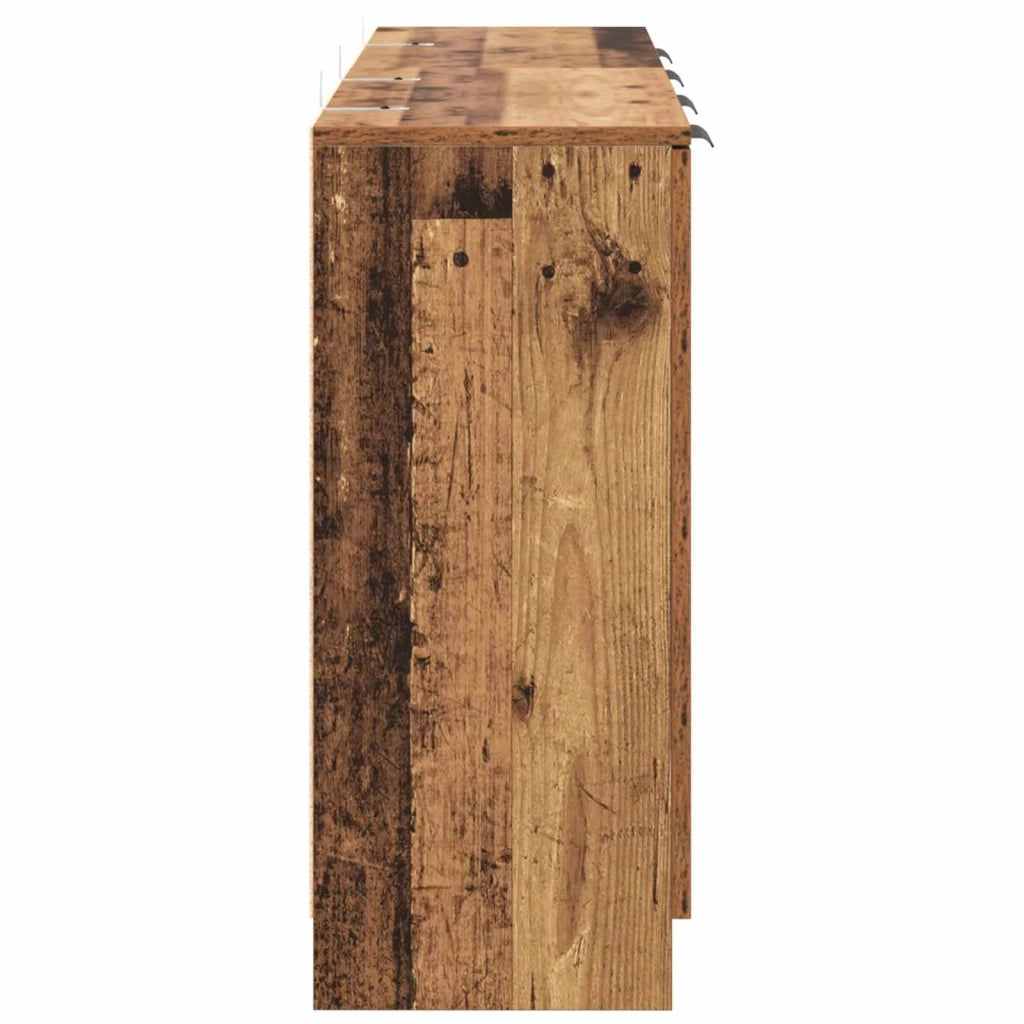 Credenza con cassetto 3 pz-Set di 3 Buffet-Armadio da cucina Legno vecchio Legno multistrato 918184
