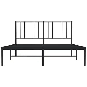 Giroletto con Testiera in Metallo Nero 120x190 cm 352477