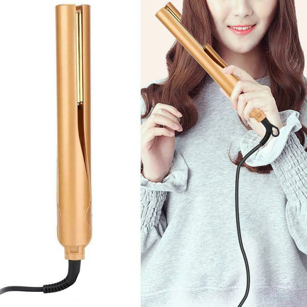 Trade Shop - Piastra Per Capelli 2 In 1 Iron Pro Arricciacapelli Professionale 230°c Ricci -