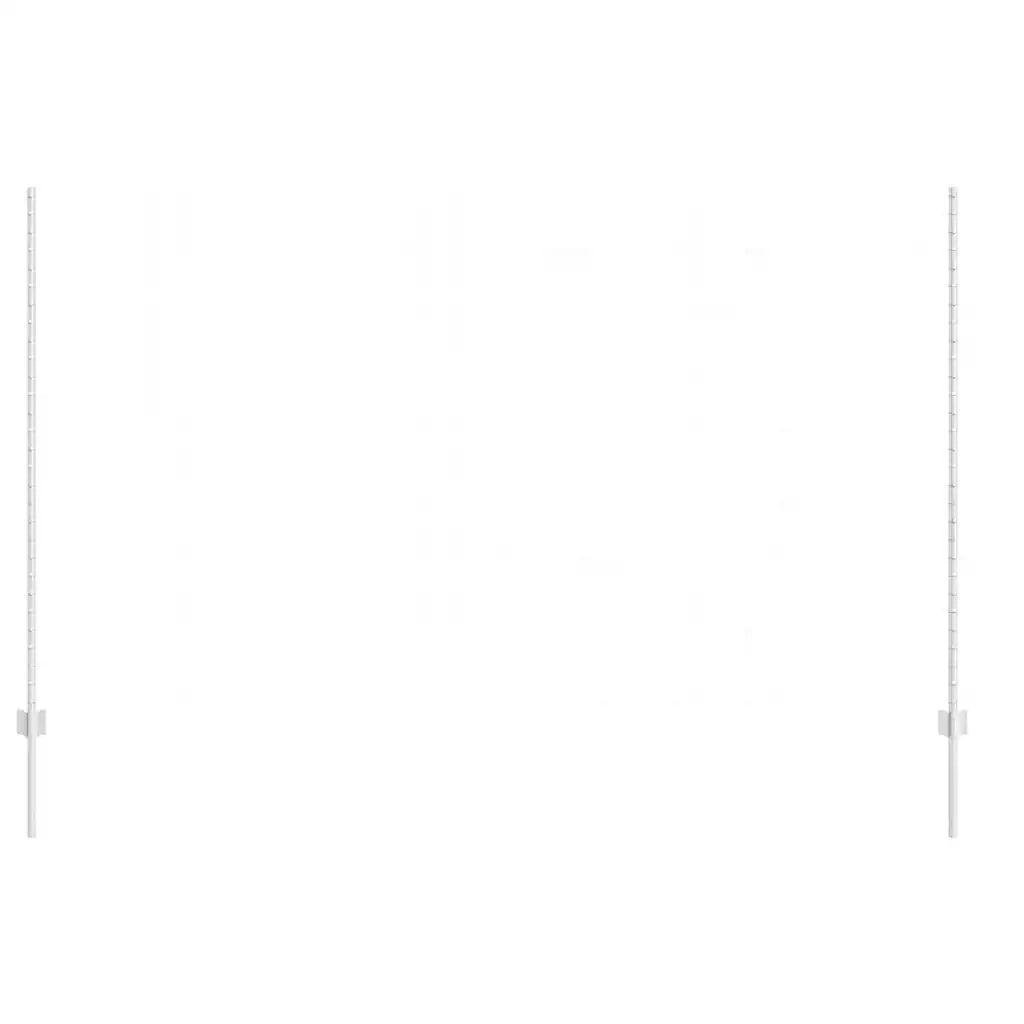 Palo della recinzione 11 pcs Argento 150 cm Acciaio 42006303