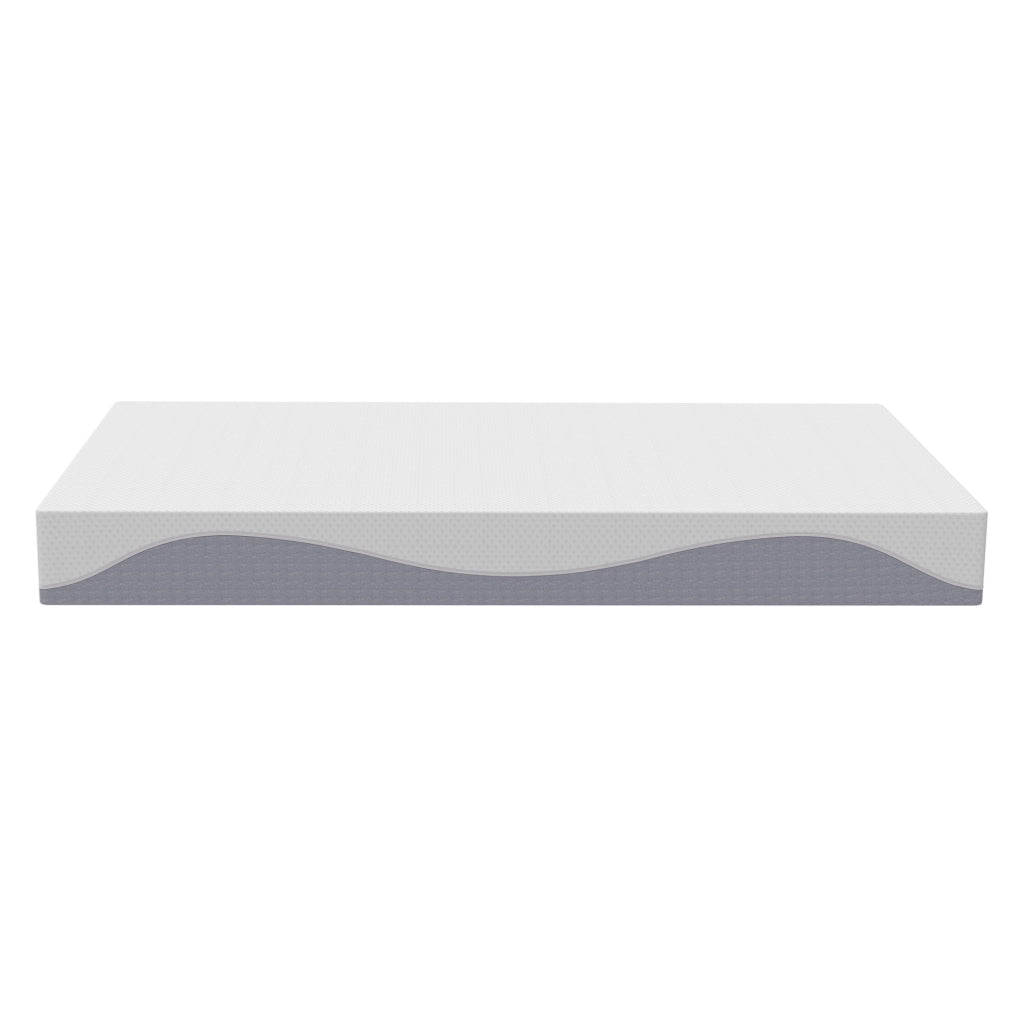Materasso in schiuma reversibile H3/H4 con rivestimento sfoderabile; bianco e grigio