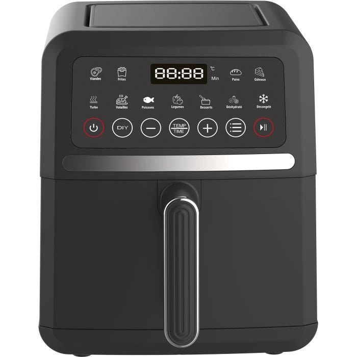 Friggitrice dietetica - LITTLE BALANCE - 8725 - Crousty light - 5 L - 1500 W - 12 programmi - Nero