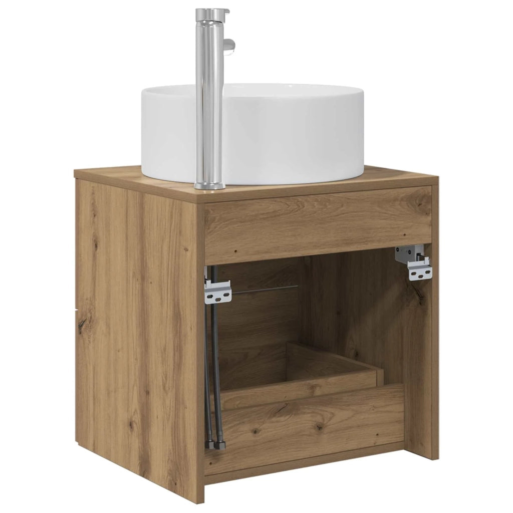 Mobile Lavabo da Parete Rovere Artigianale 890325