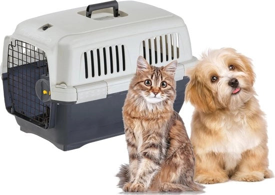 Porta Animali per Piccoli Cani e Gatti - Comodo e Sicuro per Viaggi in Auto e in Aereo