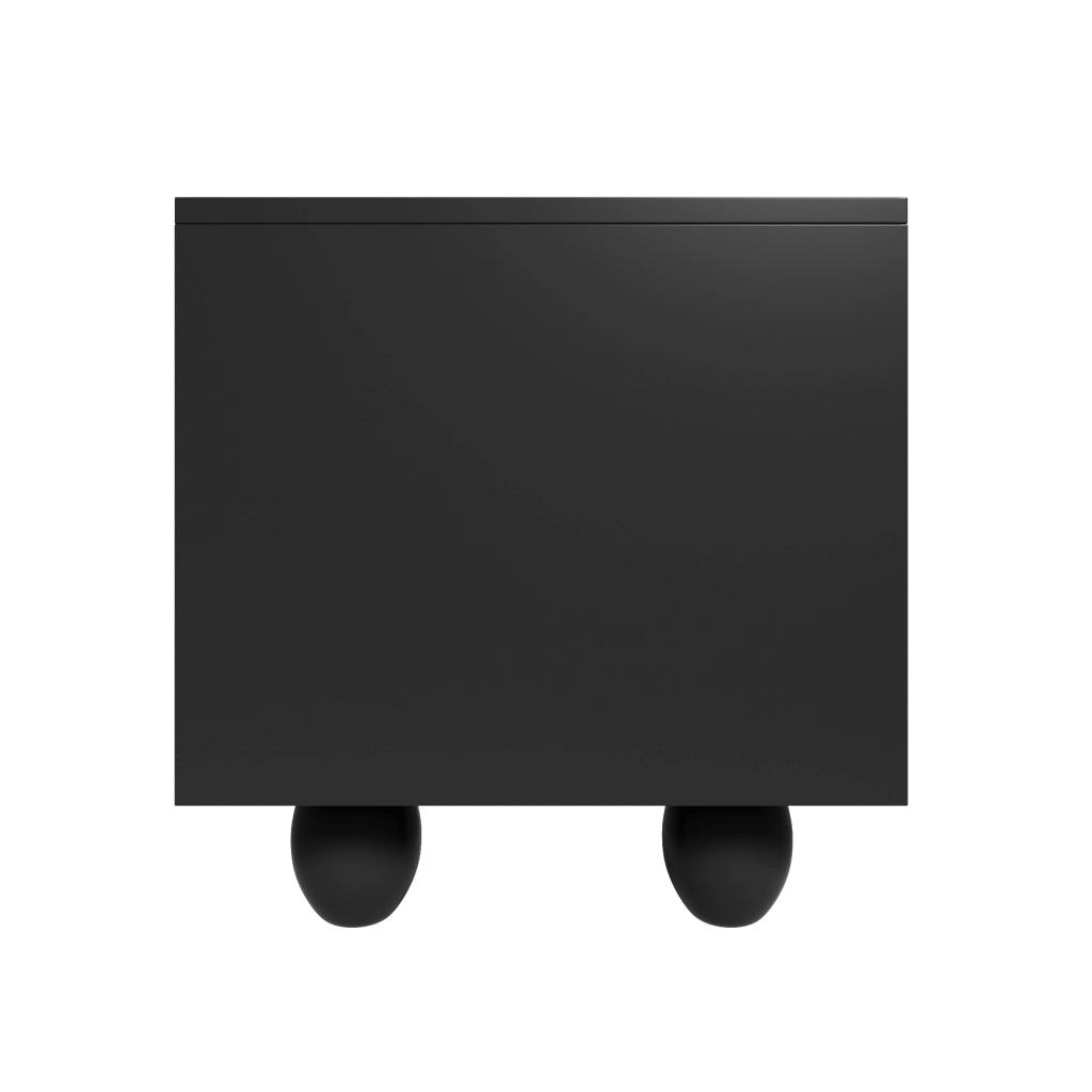 Mobile TV 180x40x42 cm; ampio spazio contenitore con montaggio semplice; truciolare nero