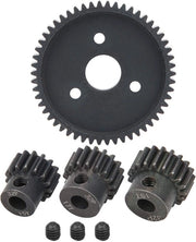 Set di ingranaggi metallico per motore 54T - 15T/17T ingranaggi - parti di ricambio per auto RC - adatto per Traxxas Slash 1/10 - alta affidabilità - realizzato in acciaio