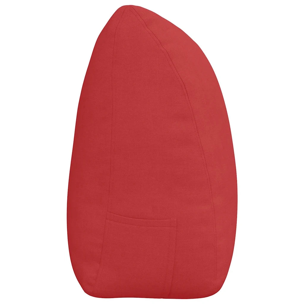 Cuscino per Schiena Rosso 180 x 24 x 50 cm Tessuto