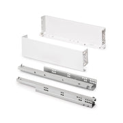 Cassetto esterno Simplex 25 kg, altezza 122 mm, profondità 440 mm, Acciaio, Grigio antracite