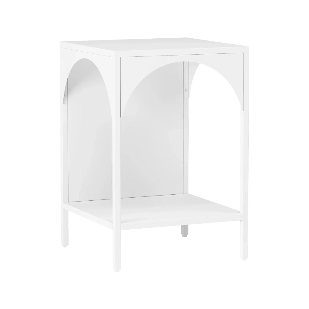 Mensola autoportante in acciaio 52 x 35 x 35 cm bianco 03_0006946