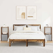 Comodino con cassetto 2 pcs Legno vecchio 35 x 32 x 68,5 cm