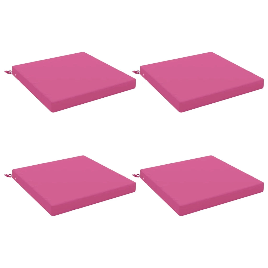 Cuscini per Sedia in 4 Pezzi SOEST 4 pz 100% Poliestere Rosa 945098