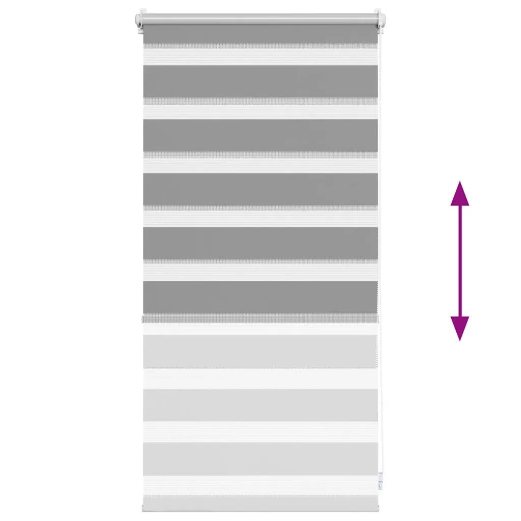 Tenda a rullo zebra 40,9x100 cm Tessuto Larghezza 36,7 cm grigio 240183