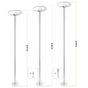 Palo da pole dance Ø 45 mm Altezza regolabile 2,31-2,74 m In acciaio Non richiede fori