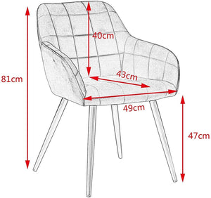 Sedia per sala da pranzo in tessuto antracite 19_0000041