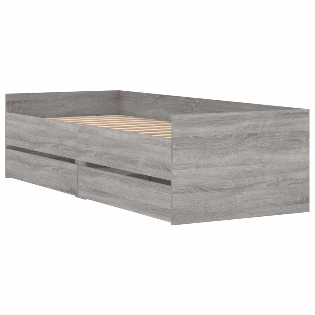 Telaio del letto con storage Grigio Cemento 80 x 200 cm 3429618