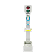 KIT PIANTANA TOTEM IGIENIZZANTE DISPENSER GEL PORTA GUANTI CESTINO CON SEMAFORO