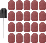 Set di Spugnette e Dischi di Trapano per Fili da Unghie - Kit di Manicure e Pedicure Professionale (Marrone)