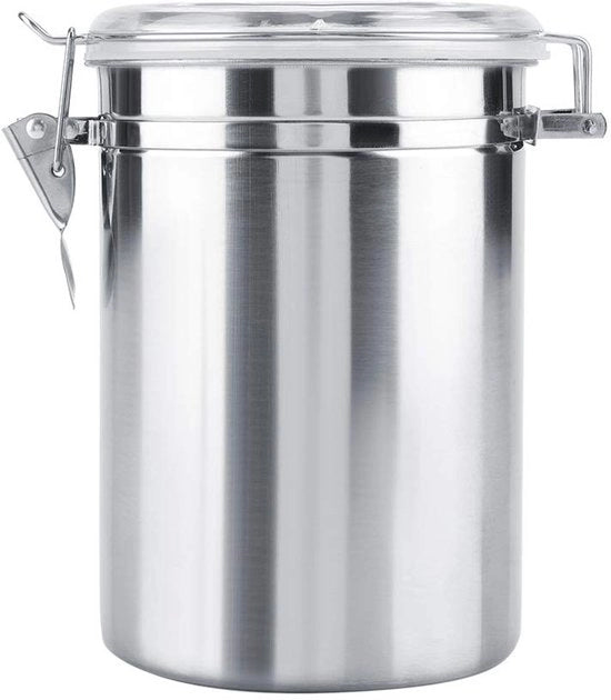 Contenitore di conservazione alimentare in acciaio inossidabile - Boccia ermetica a vuoto - Contenitore di conservazione per zucchero/tè/caffè - 1900ml - Assistente di famiglia - Alta qualità
