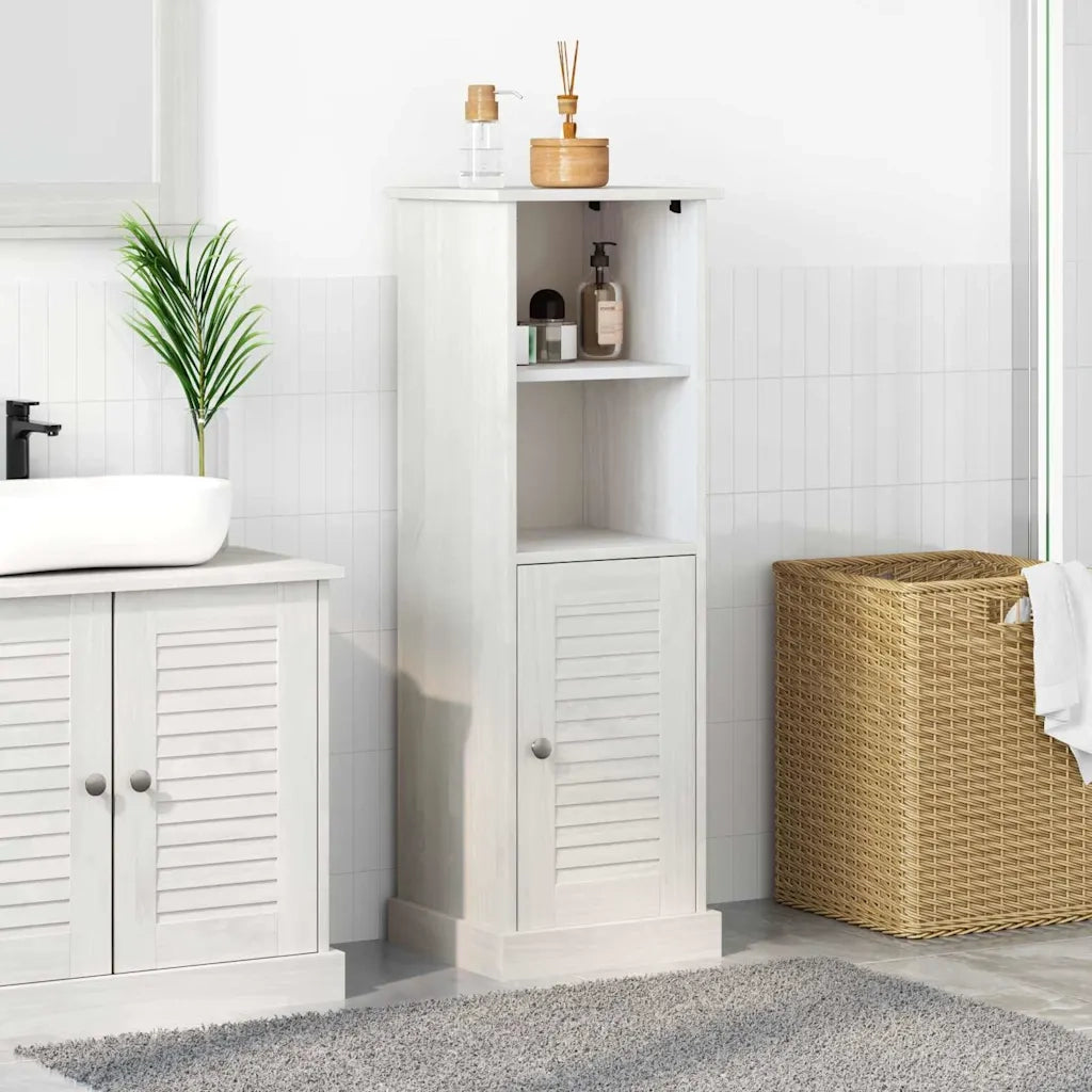Mobile da Bagno VIGO Bianco e Bianco Antico 37 x 34 x 110 cm 4019112