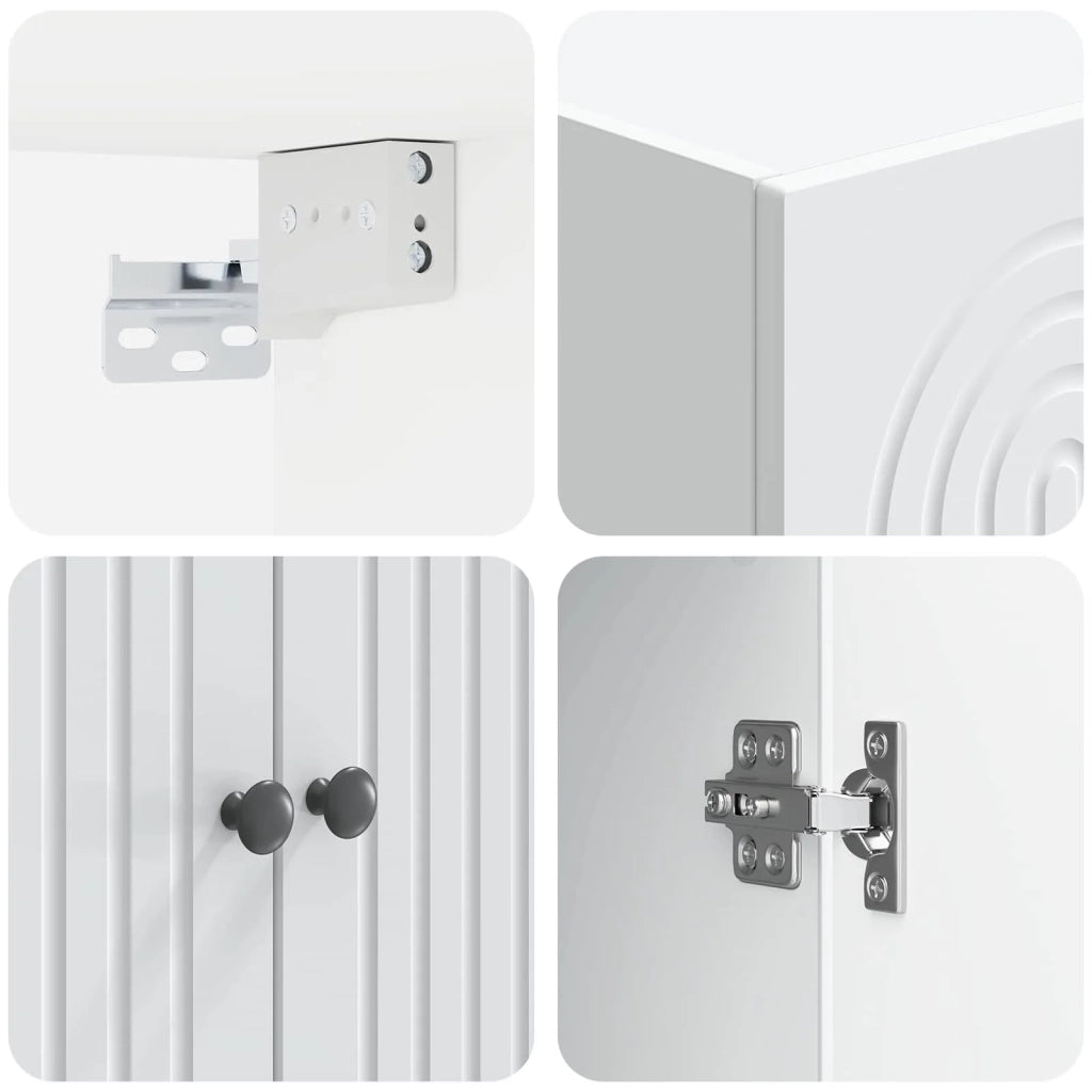 Mobiletto a muro Bianco 59 x 31 x 60 cm Legno ingegnerizzato 898065