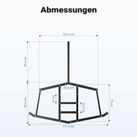 Erpice livellatore prato terreno per quad trattorini 172 x 90 cm Telaio fisso di livellamento