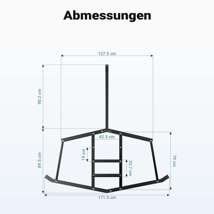 Erpice livellatore prato terreno per quad trattorini 172 x 90 cm Telaio fisso di livellamento