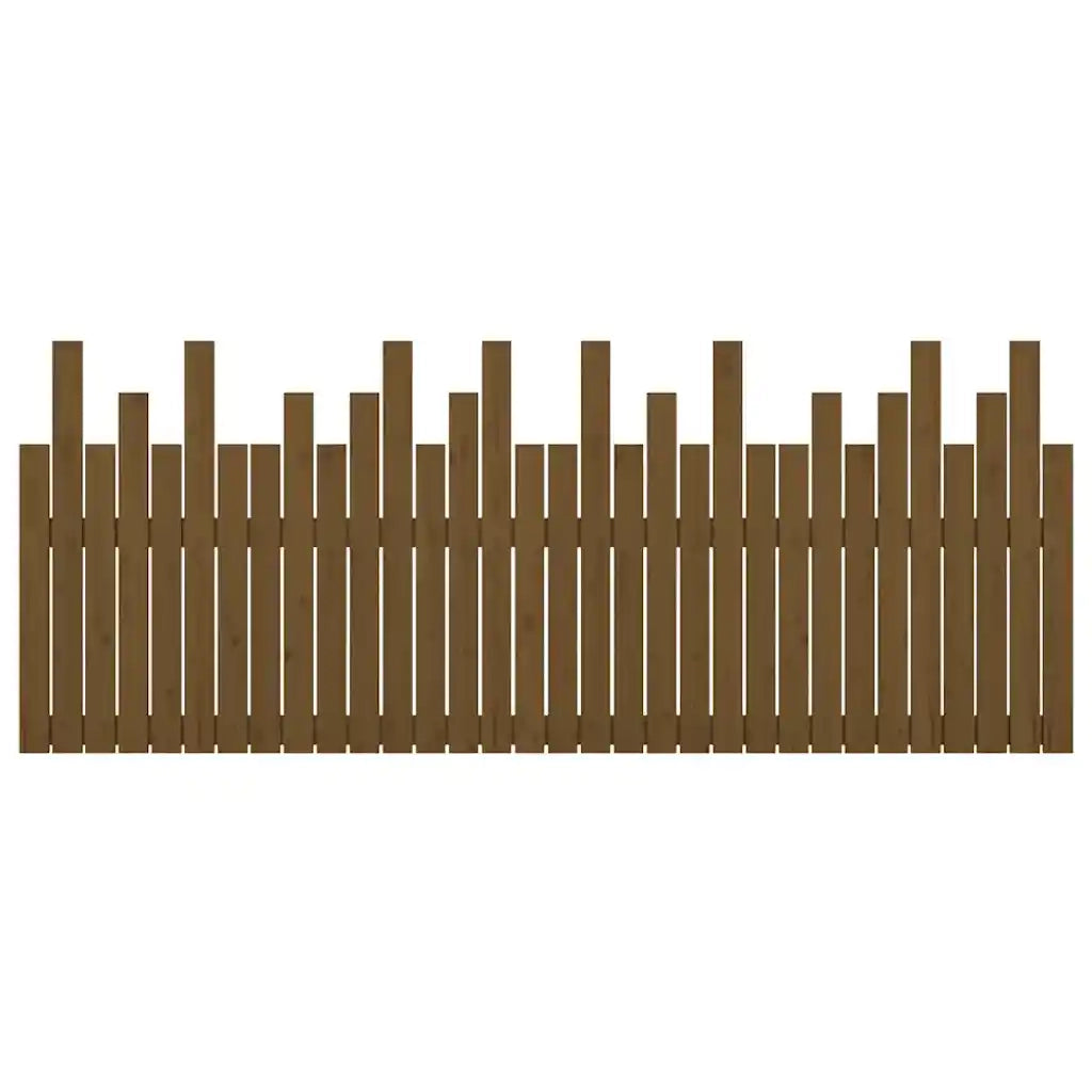 Testiera da Parete Ambra 204x3x80 cm in Legno Massello di Pino