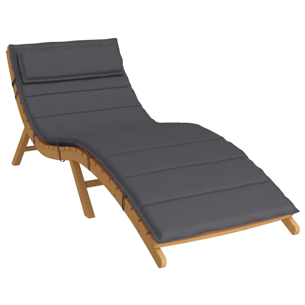 Cuscino per sedie | Cuscino per Lettino Antracite 180x60x4 cm in Tessuto Oxford