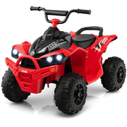 ATV elettrico per bambini a 12V, Veicolo a batteria con velocit¨¤ alta o bassa sedile comodo ruote larghe corno Rosso-Macchinine giocattoli