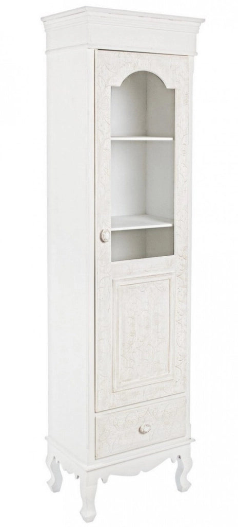 Vetrina 1 Anta 1 Cassetto Clorine in Legno